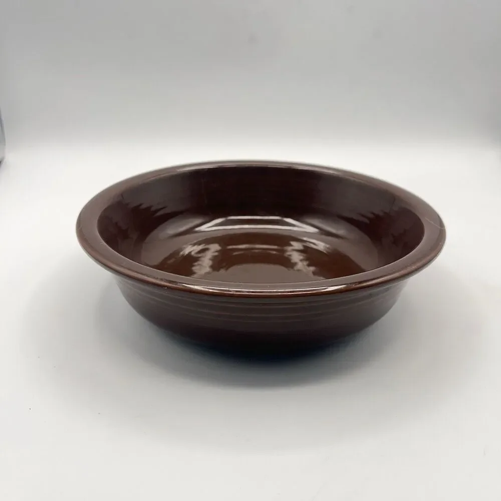 Homer Laughlin Fiesta Coupe Soup Bowl in Retired Chocolate Brown